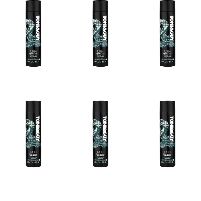 Toni & Guy Men Deep Clean Shampoo 250ml - Pack of 6