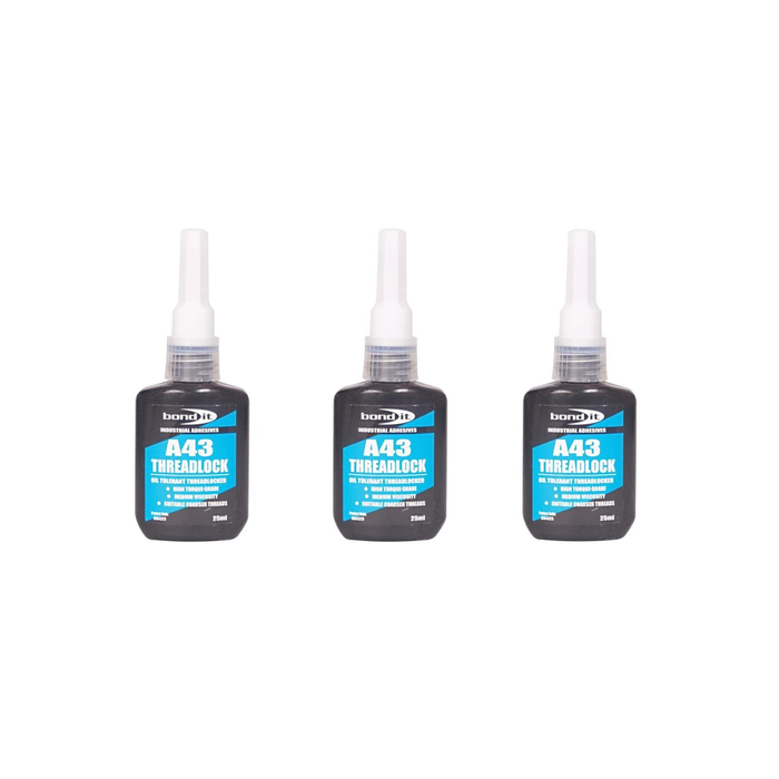 Bond It A43 Threadlock Blue 50ml - Pack of 3