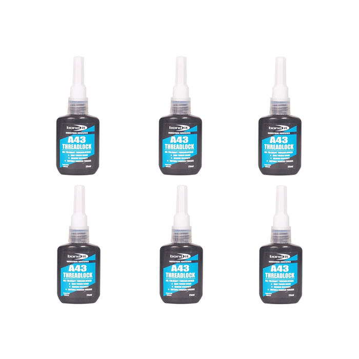 Bond It A43 Threadlock Blue 50ml - Pack of 6