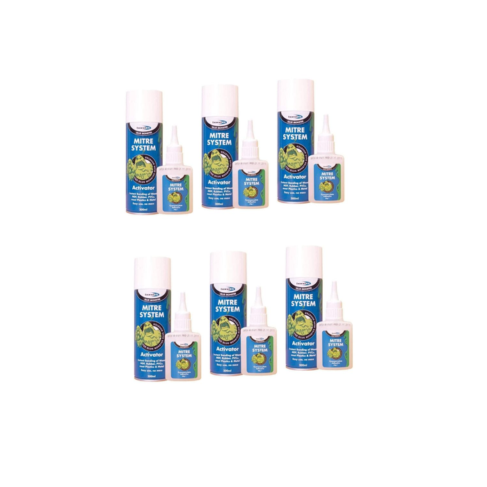 Bond It Mitre Bonding Kit Superglue & Activator Sytem - Pack of 6