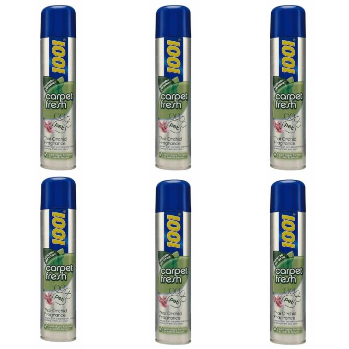 1001 Carpet Fresh Thai Orchid Pet Stain Remover 300ML - Pack of 6