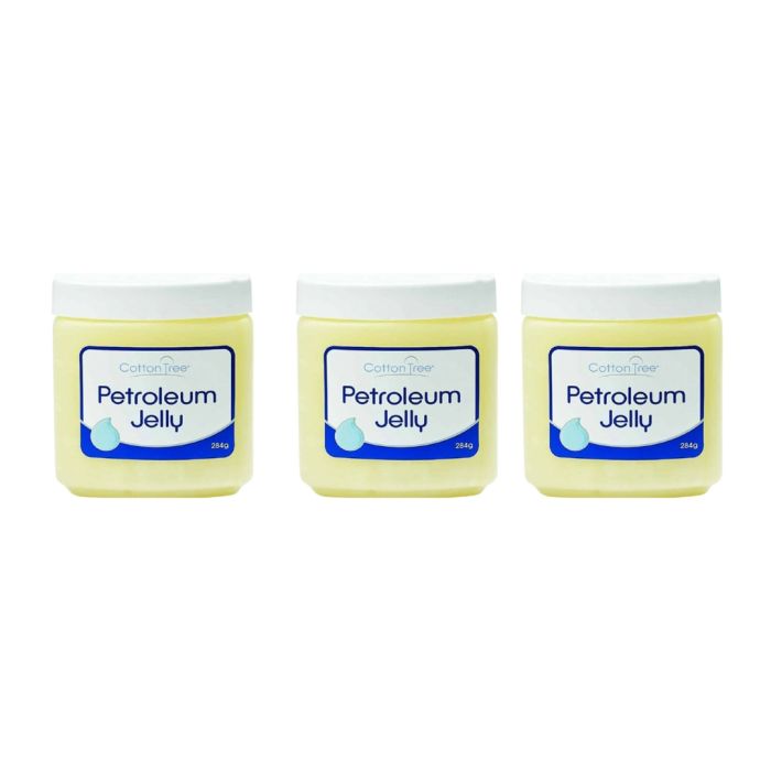 Cotton Tree Petroleum Jelly 100% Pure for Skin Protection 284g - Pack of 3