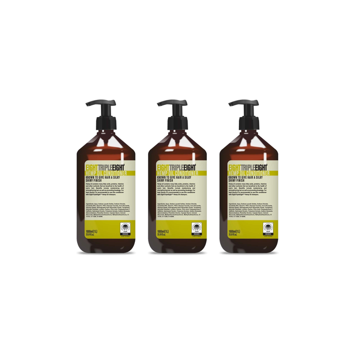 Eight Triple Eight Hemp Conditioner 1L - Pack of 3