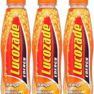 Lucozade Energy Drink Orange 380ml - Pack of 3
