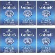 Goddards Long Term Silver Polish Cloth - Pack of 6