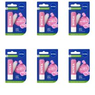 Nivea Soft Rose Caring Lip Balm 4.8g - Pack of 6