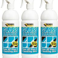 Everbuild Glass Cleaner Ready To Use Spray 1 Litre - Pack of 3