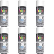 Colour It Quick Drying Primer Spray Paint White 400ml - Pack of 6