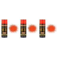 Paint Factory All Purpose Spray Can Neon Orange 400ml - Pack of 3