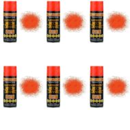 Paint Factory All Purpose Spray Can Neon Orange 400ml - Pack of 6