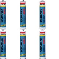 Soudal Soudaflex 40FC Polyurethane Sealant Grey 310ml - Pack of 6