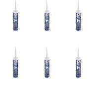 Everbuild Caulk Once Premium Quality Acrylic Caulk White 380 ml - Pack of 6