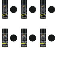 Paint Factory Hammered Effect Spray Paint Black 400ml - Pack of 6