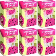 Sula Sugar Free Strawberry & Cream Sweets 42g - Pack of 6