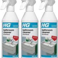 HG Bathroom Cleaner All Surfaces 500ml Spray - Pack of 3