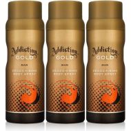 Addiction Deodorant Body Spray Gold Men 150ML - Pack of 3