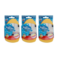 Bathmatic 2x Duo Clean Sponges For Bathroom Cleaning 