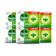Dettol Twin Pack Antibacterial Original Bar Soap 100g 
