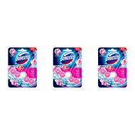 Domestos Power 5 Toilet Rim Block Pink Magnolia 55g - Pack of 3