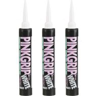 Everbuild Pinkgrip Solvent Free Grab Adhesive 380ml - Pack of 3