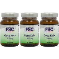 FSC Gotu Kola 500mg 30 Tablets - Pack of 3