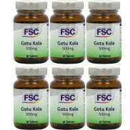 FSC Gotu Kola 500mg 30 Tablets - Pack of 6