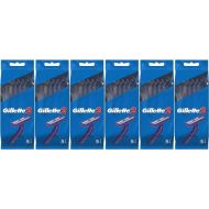 Gillette 2 Disposable Razor For Men 5 Units - Pack of 6