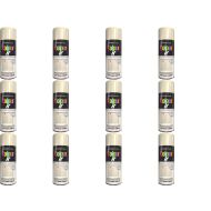 Paint Factory All Purpose cottage Cream Gloss Finish Spray 400ml - Pack of 12