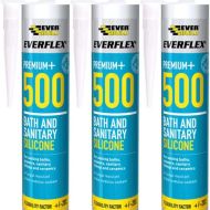 Everbuild Everflex 500 Silicone Stone 295ml - Pack of 3