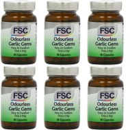 FSC One A Day Garlic Gems - Pack of 90 Capsules - Pack of 6