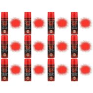 Paint Factory Fluorescent Neon Red Spray Paint 200ml - Pack of 12