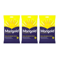 Marigold Kitchen Gloves Extra Life For A Brighter Clean Medium Size - Pack of 3
