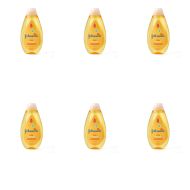 Johnson's Baby Bath 300ml hypoallergenic tear-free formula for newborn daily cleansingJohnson's Baby Shampoo 500ml bottle on a clean bathroom shelf
