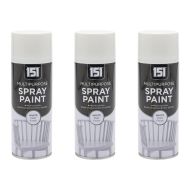 151 White Matt Finish Multipurpose Spray Paint 400ML - Pack of 3