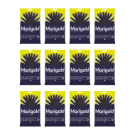 Marigold Extra Tough Outdoor Cleaning Rubber Gloves Extra Large Black - Pack of 12