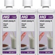 HG Stain Away 4, Removes Blood, Milk & Sauce Stains, 50ml - Pack of 3