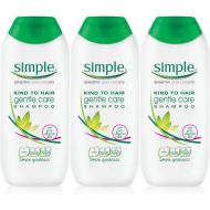 Simple Kind to Hair Gentle Care with Pro-Vitamin B5 Hair Shampoo 200ml - Pack of 3