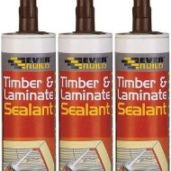 Everbuild Timber & Laminate Sealant Oak 300ml - Pack of 3