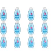 Johnson's Baby Bath 300ml bottle on a clean bathroom shelf beside a baby bath
