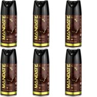 Mandate Men's Body Spray Deodorant 150ml can on a clean bathroom shelf

