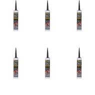 Everbuild Everflex Roof & Gutter Sealant Black 300ml - Pack of 6