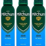 Mitchum Mens Ice Fresh Deodorant 150ml - Pack of 3