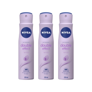 Nivea Anti-Perspirant Double Effect Deo 48Hr Protection 250ml - Pack of 3