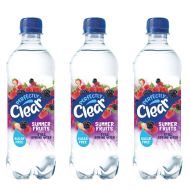 Perfectly Clear Summer Fruit Flavour Still Spring Water 500ml bottle on a clean surface
