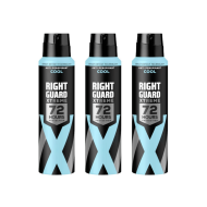 Right Guard Xtreme Cool MEN Anti-Perspirant Deodorant Aerosol 150ml - Pack of 3