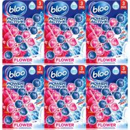 Bloo Power Active Toilet Rim Block Fresh Flowers Pack of 3 - Pack of 6