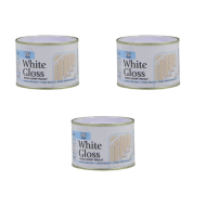 151 Coatings White Gloss Non-Drip Paint Tin 180ML - Pack of 3