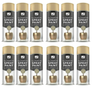 151 Multipurpose Champagne Gold Metallic Spray Paint 400ML - Pack of 12