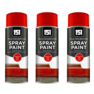 151 Step and Tile Red Gloss Multipurpose Spray Paint 400ML - Pack of 3