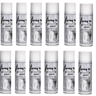 151 White Gloss Professional Finish Plastic Spray Paint 400ML - Pack of 12
